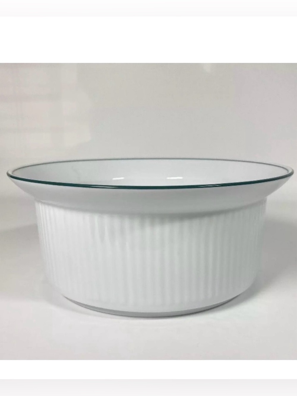 Dansk Bistro Christianshavn Green Vegetable Serving Bowl casserole Soufle 8 in